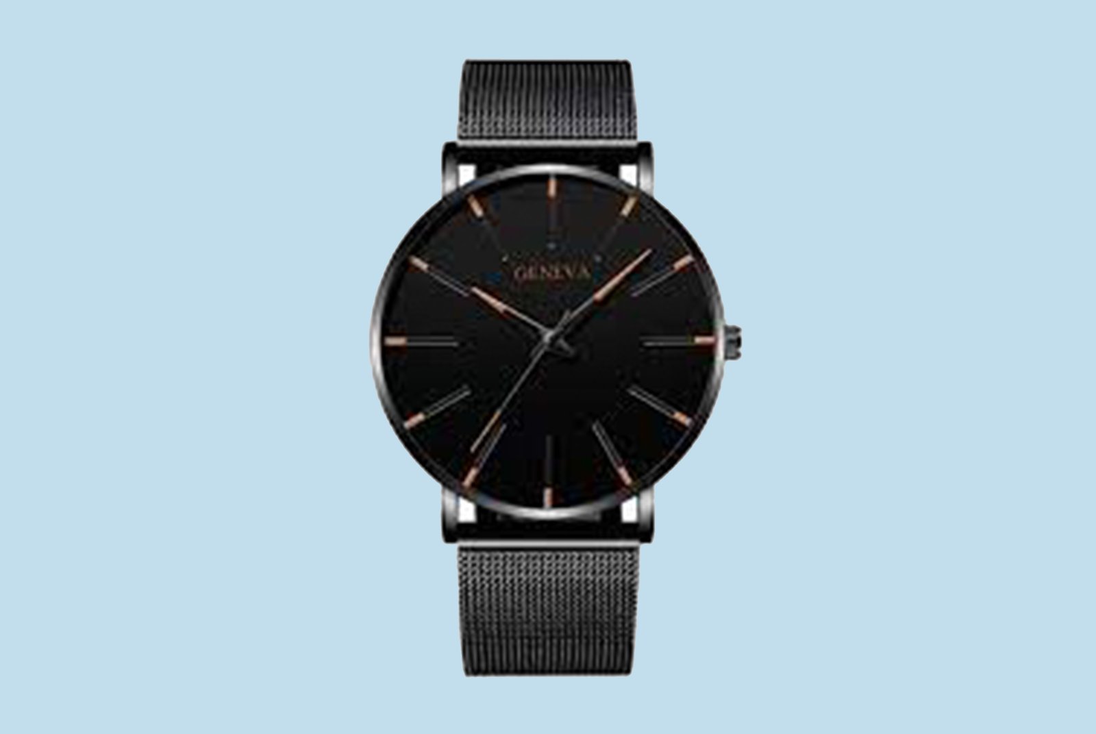 Watch for Men Easter Watches Steel Fashion Ultra Stainless Mesh Quartz Men's Watch Thin Business Men's Watch Intelligent Watches for Men