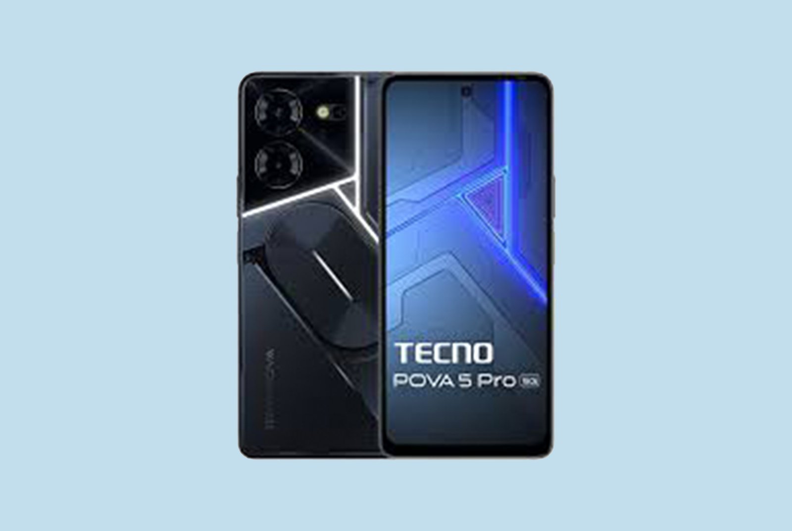 TECNO Pova 5 Pro 5G (Dark Illusion, 8GB RAM,256GB Storage)| Segment 1st 68W Ultra Fast Charging | India's 1st Multi-Colored Backlit ARC Interface | 50MP AI Dual Camera | 6.78