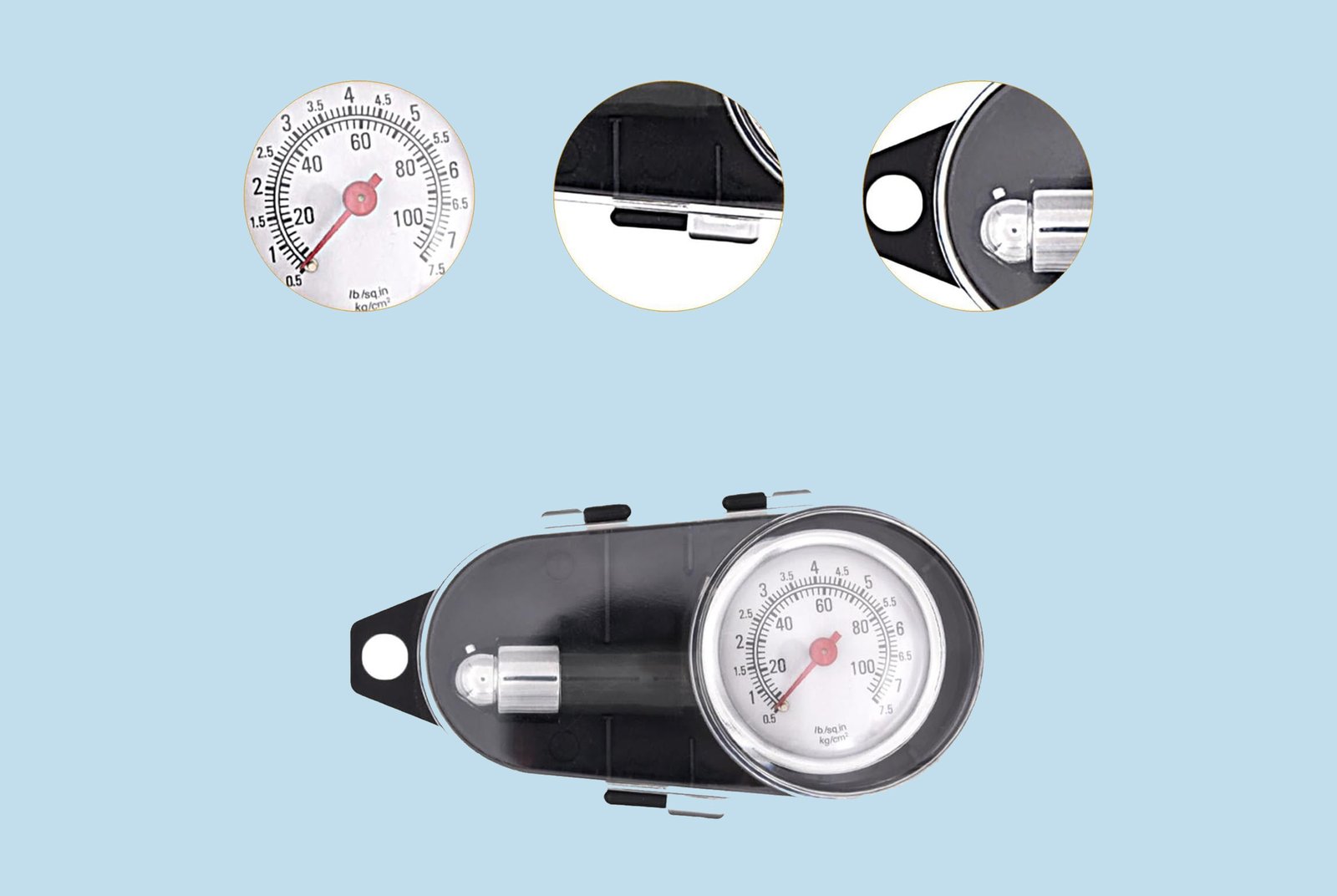 Motor Quip Pressure Guage 4X4 Dual Tyre