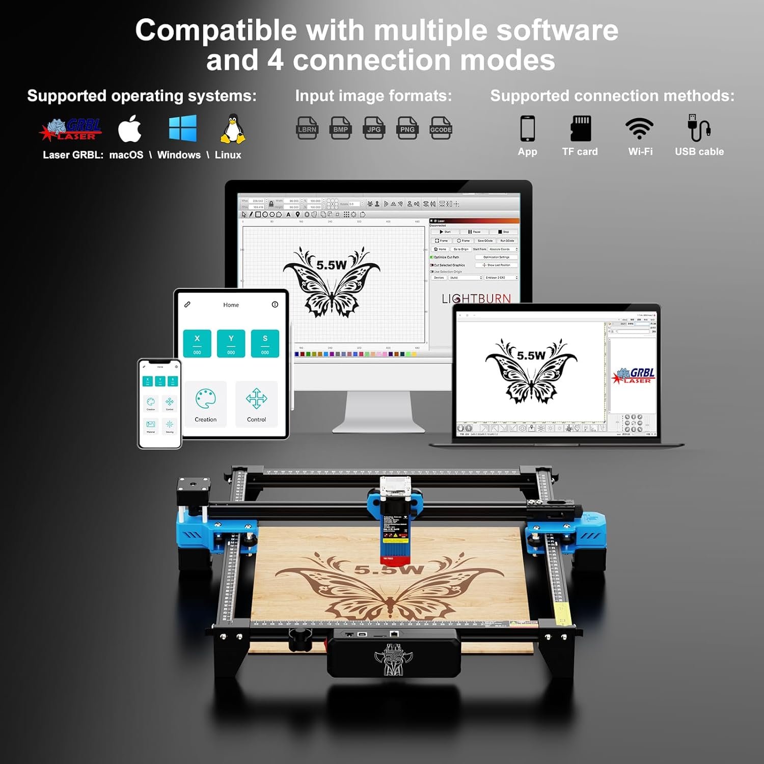 Twotrees TTS-55 Pro Laser Engraver 5.5W Laser Engraver