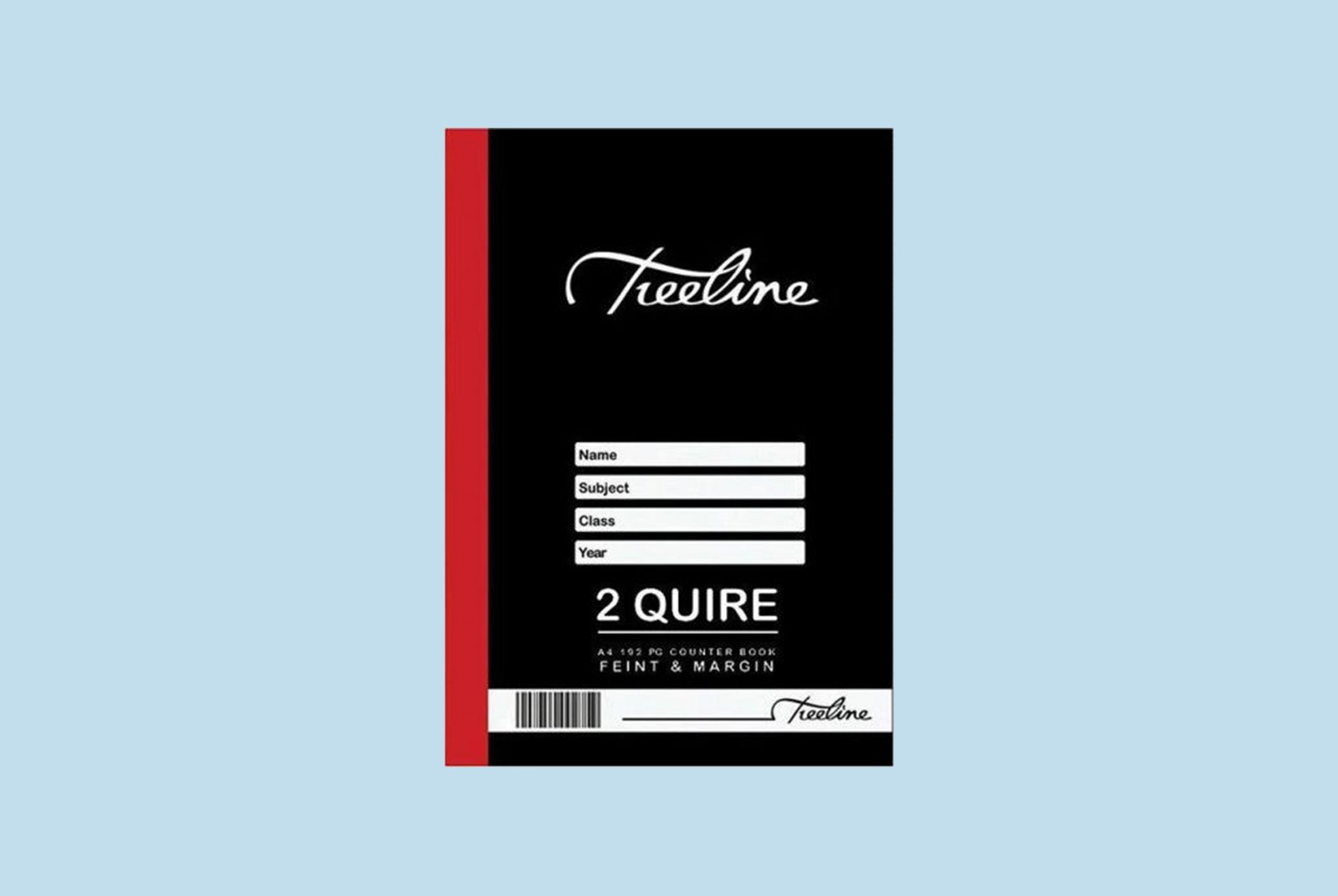 Treeline A4 Counter book Feint and Margin-128Pages