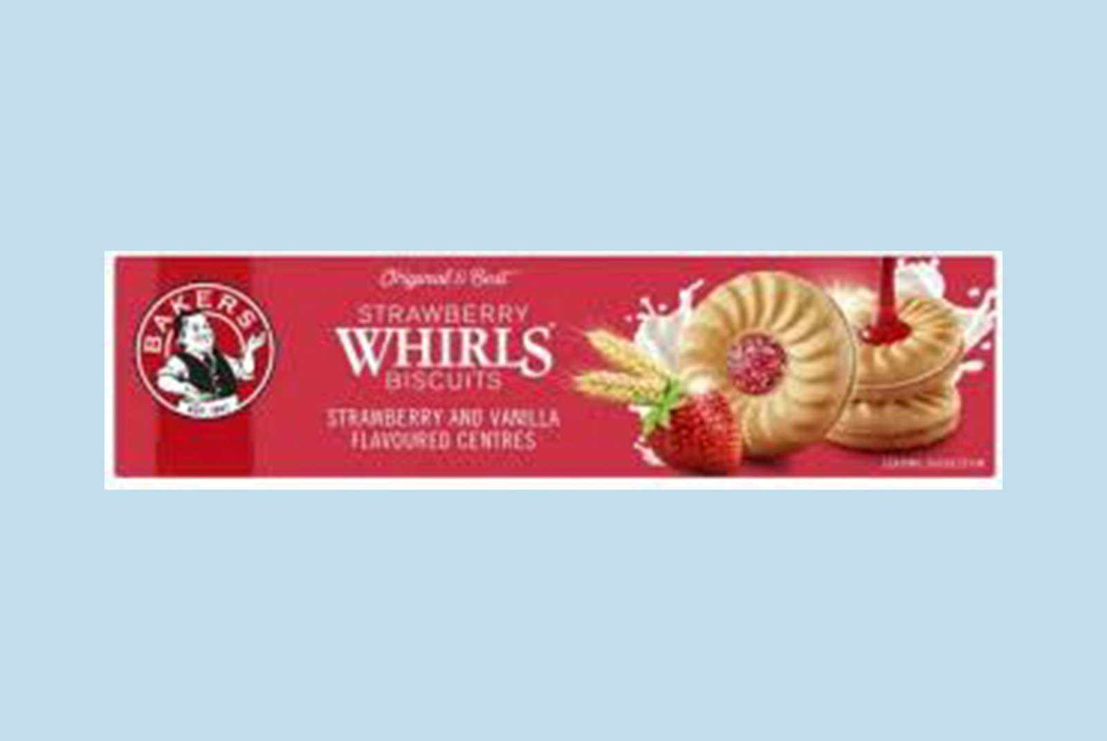 Bakers Strawberry Whirls (200g)