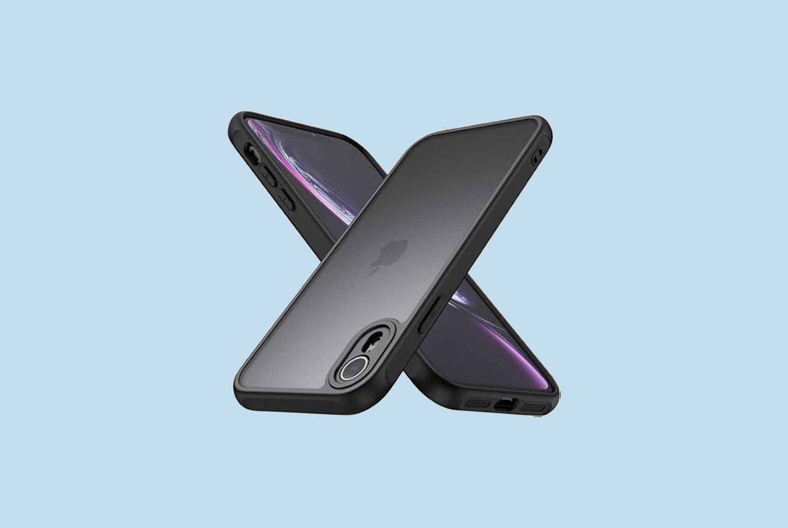 JETech Case for Apple iPhone XR 6.1-Inch, Shock-Absorption Bumper Cover Black Black