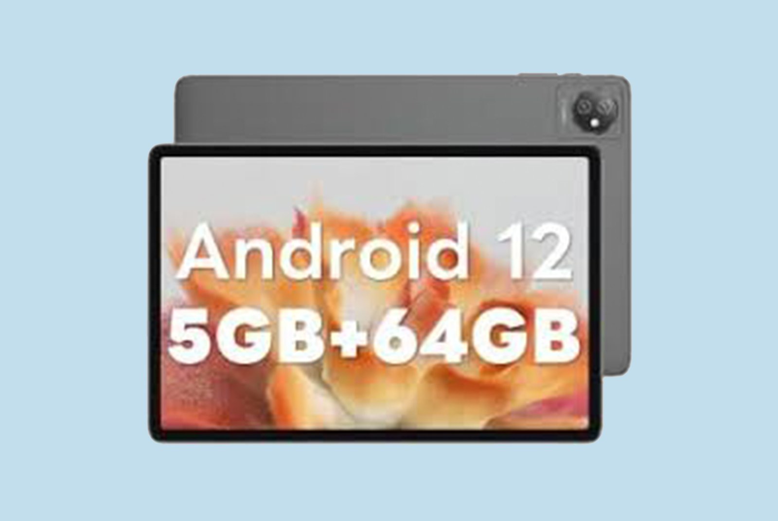 Blackview Android 12 Tablet, 10.1 inch with Tab 7 WiFi 5GB RAM 64GB ROM with 1TB Expand, 6580mAh Battery PC IPS HD+ Touch Screen, Google GMS Certified 5MP Tablet for Kids, Gray