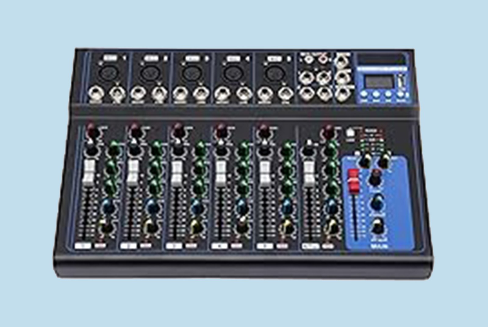 Digital Audio Mixer - Bluetooth & USB Connection - Live Studio & DJ Mixing - Stereo Channel Mixing - Music Console - Practical Recording