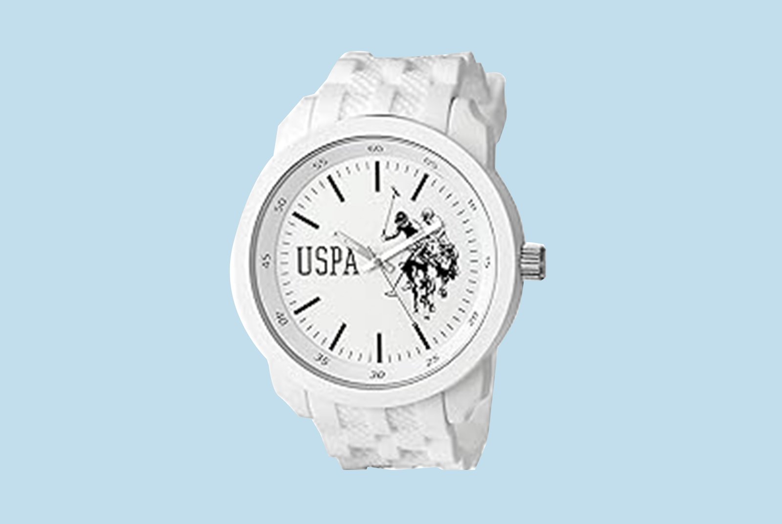 U.S. Polo Assn. Sport Men's USP9035 Analog Display Analog Quartz White Watch, White, Quartz Movement