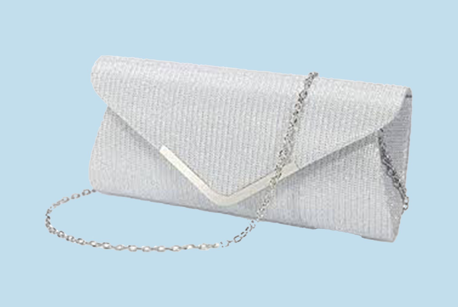 OSDUE Women Clutch Bag, Glitter Envelope Clutch Bag With Detachable Chain Strap, Elegant Sequins Evening Clutch for Wedding Bridal Prom Cocktail Party Ladies Evening Bag