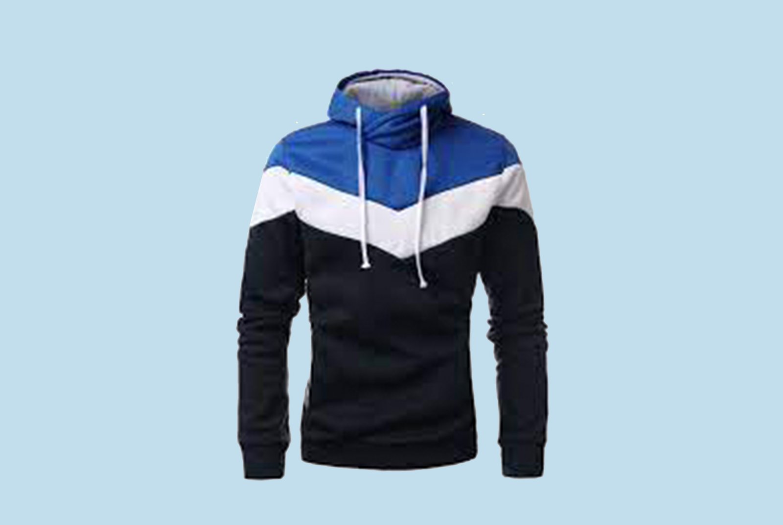 Wirltte Mens Hoodie Zip up Hoodies Color Block Hooded Sweatshirt Long Sleeve Patchwork Tops with Pockets