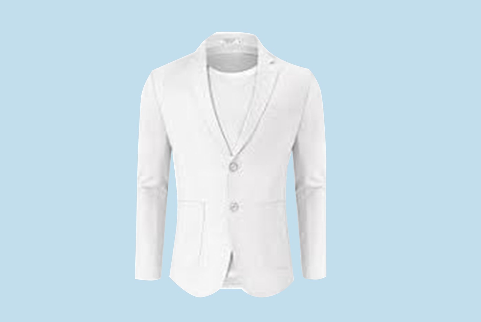 Uneihoiz Men's Single Breasted One Button Slim Fit Casual Solid Suit Jacket