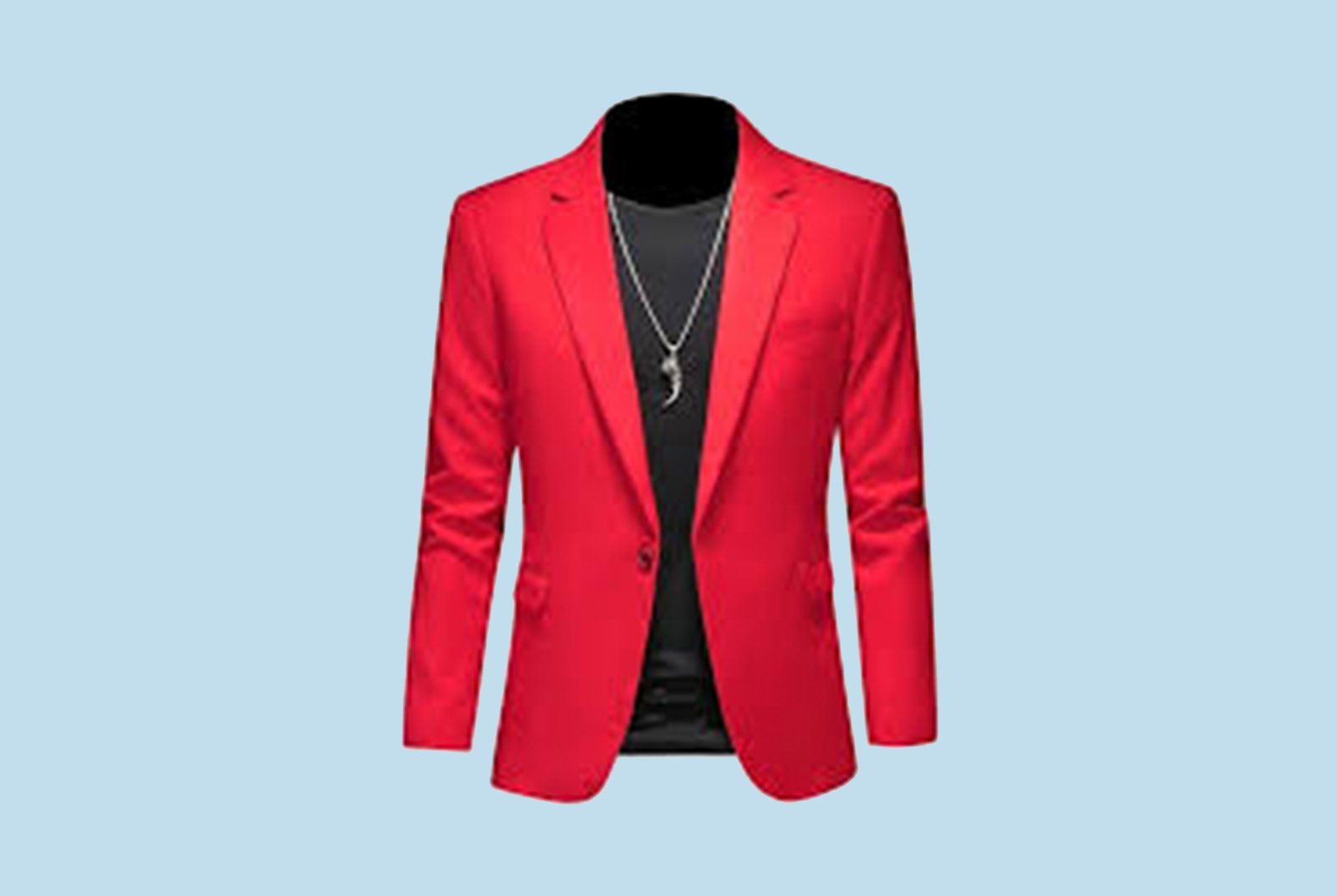 YOUTHUP Men's Casual Sports Blazer Lightweight Regular Fit 1 Button Business Suit Jacket