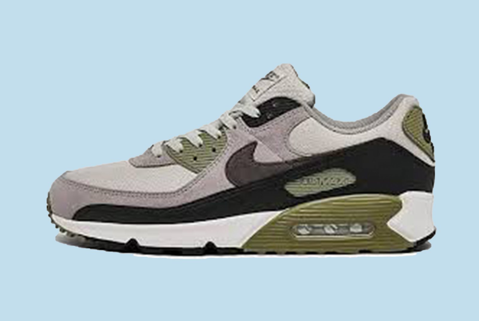 Nike Air Max 90 Men's Shoes (DM0029-011, Light Bone/Neutral Olive/College Grey/Cave Stone)