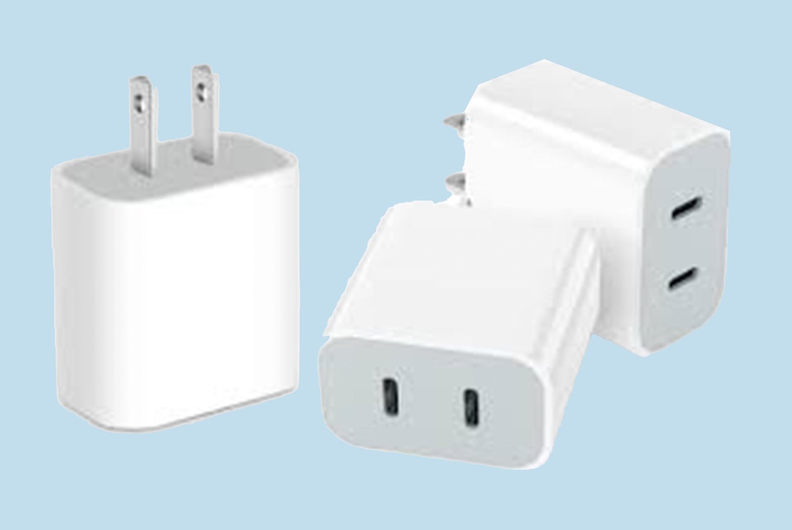 EpicGadget 20W 2-Port USB C Wall Charger for iPhone 13/12, iPad Pro, MacBook, Samsung GalaxyNote, Google Pixel