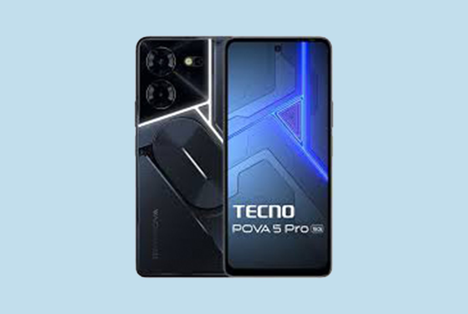 TECNO Pova 5 Pro 5G (Dark Illusion, 8GB RAM,256GB Storage)| Segment 1st 68W Ultra Fast Charging | India's 1st Multi-Colored Backlit ARC Interface | 50MP AI Dual Camera | 6.78