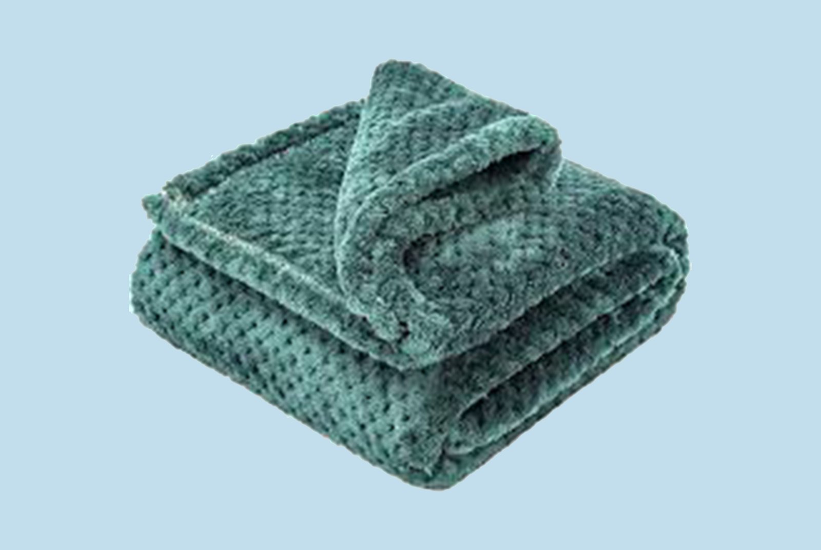 GREEN BABY POPCORN BLANKETS
