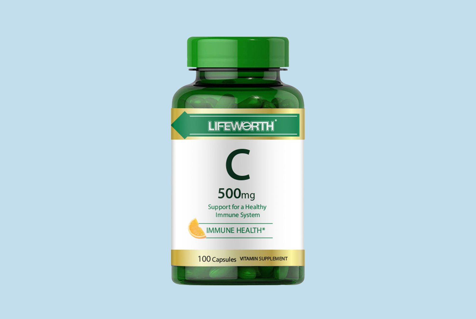 LIFEWORTH Immune Support Vitamin C Capsules 500mg