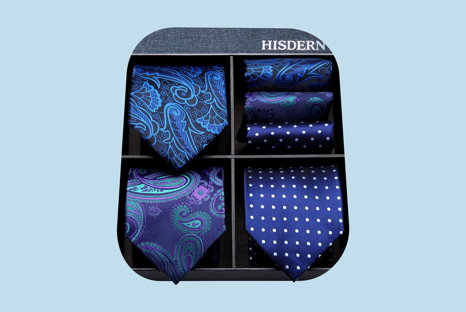 HISDERN Mens Ties Set