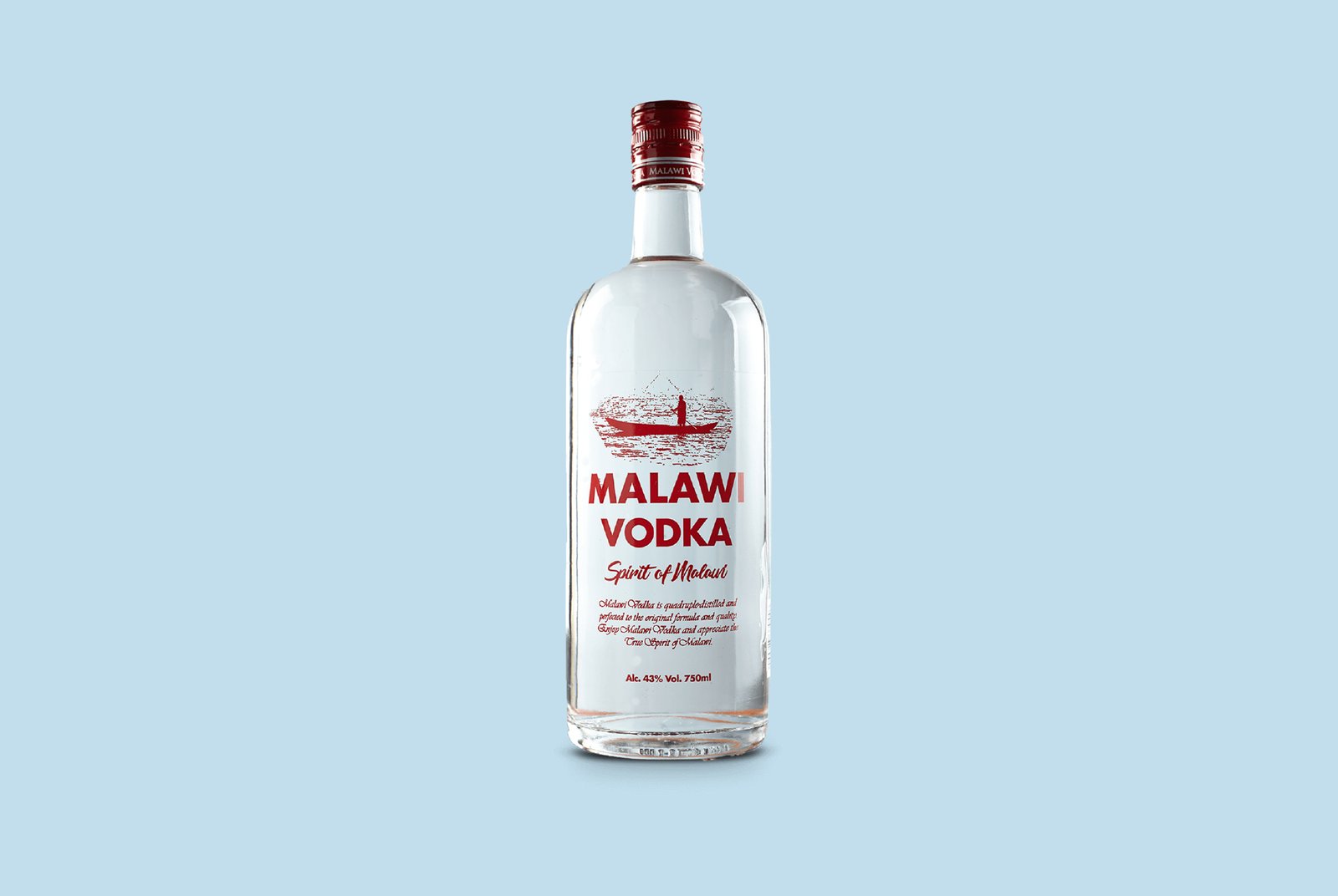 Malawi Vodka 750ml Packshot (12 bottles)