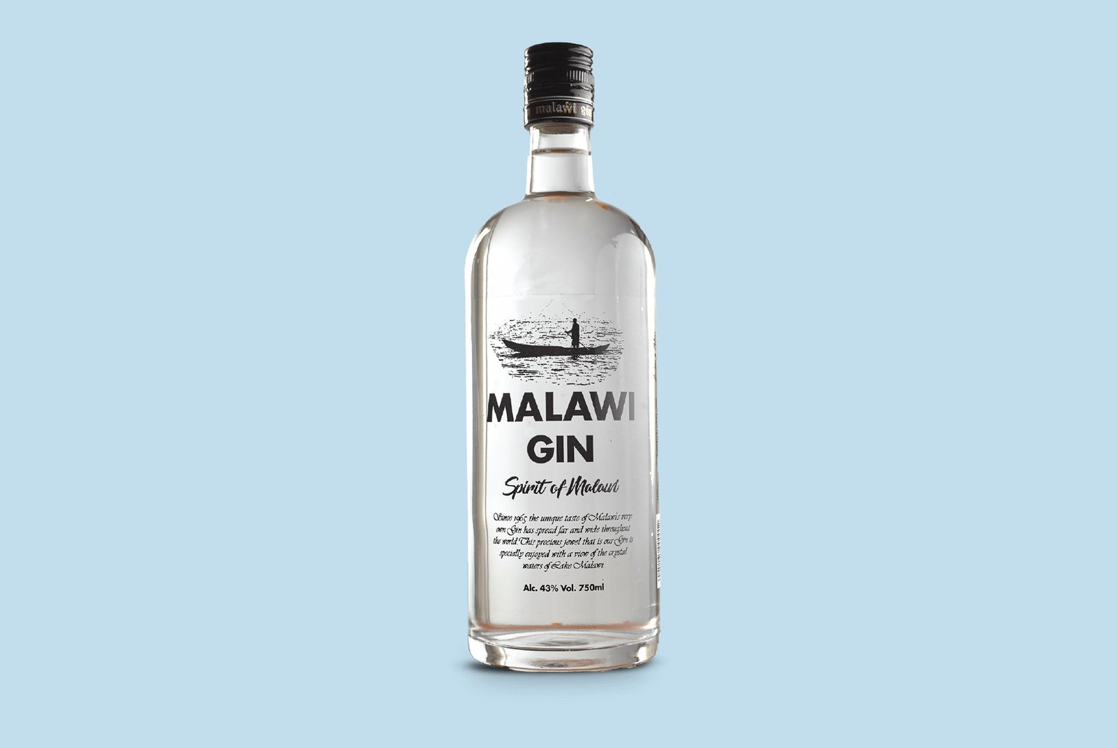 Malawi Gin 750ml Packshot (12 bottles)