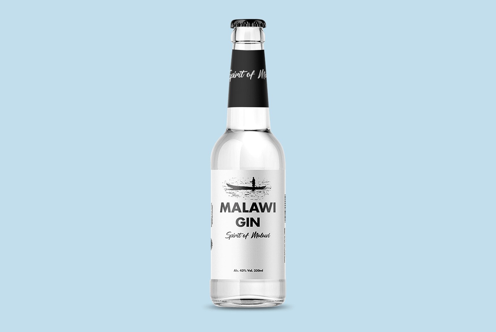 Malawi Gin 330ml Pack shot (20 bottles)