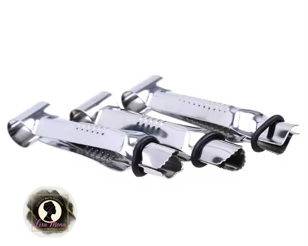 Stainless steel cake clips