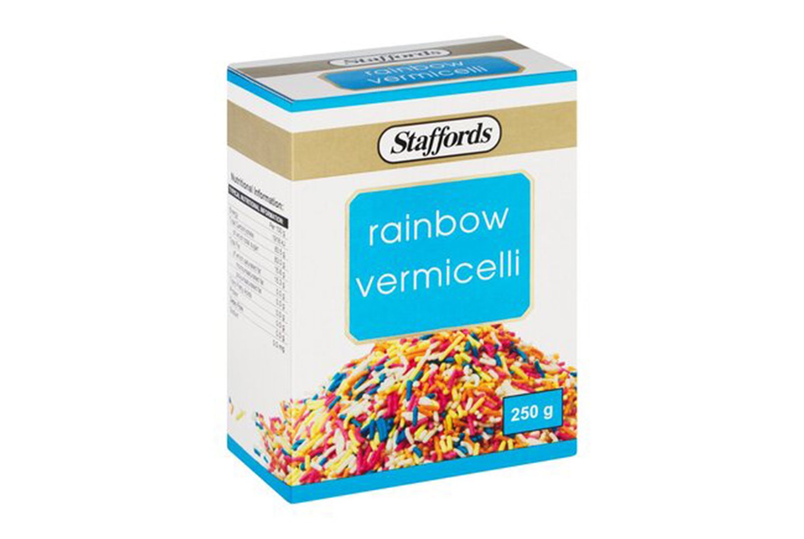 staffords rainbow vermicell