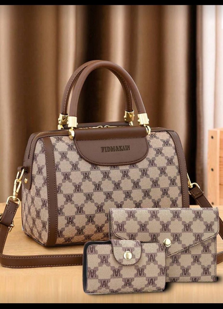 3pcs set womens fashion printed handbag, tote bag and pillow