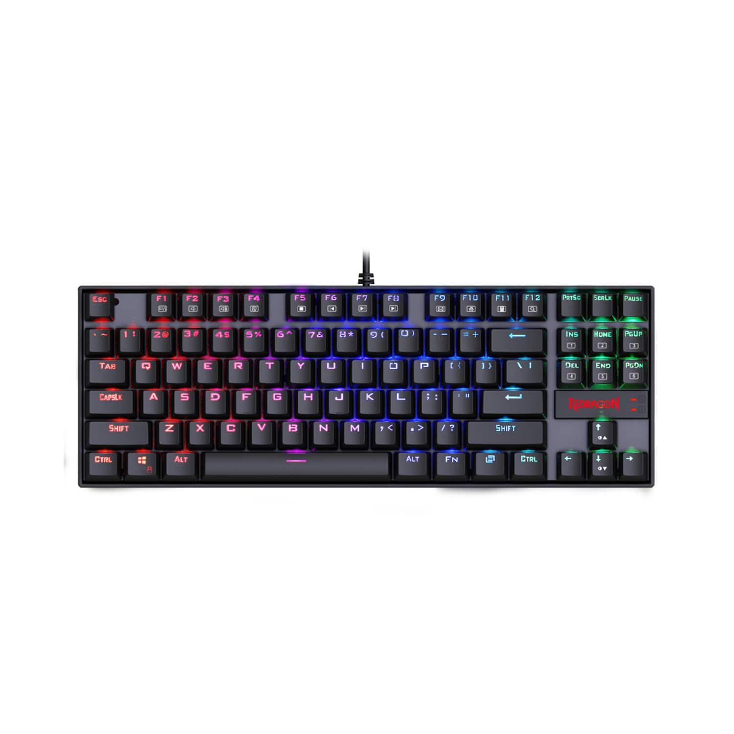 Redragon KUMARA Mechanical 80% RGB Gaming Keyboard (Black/white)