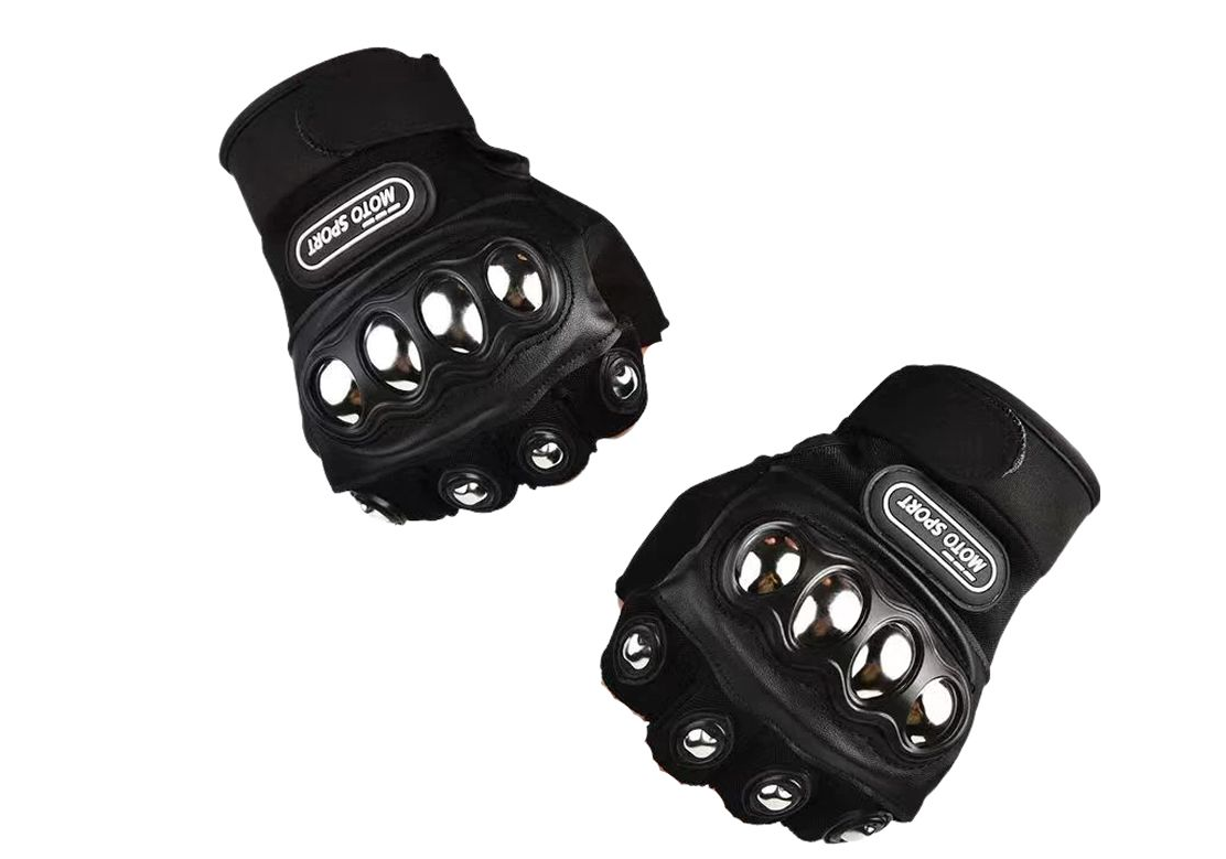 Half Finger Steel Knuckles Gloves JY-117