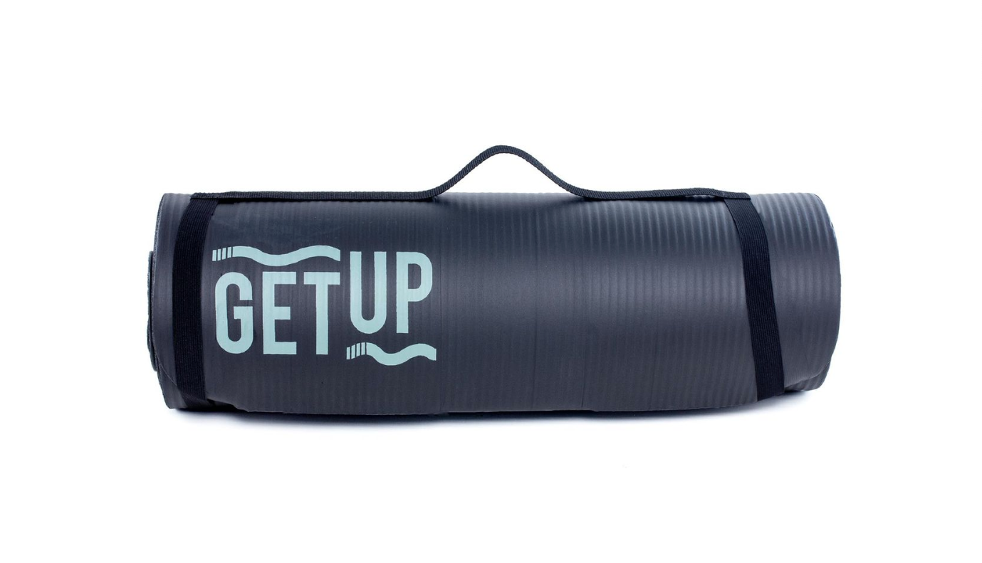 GetUp 10mm NBR Yoga Mat (Black & Tan)